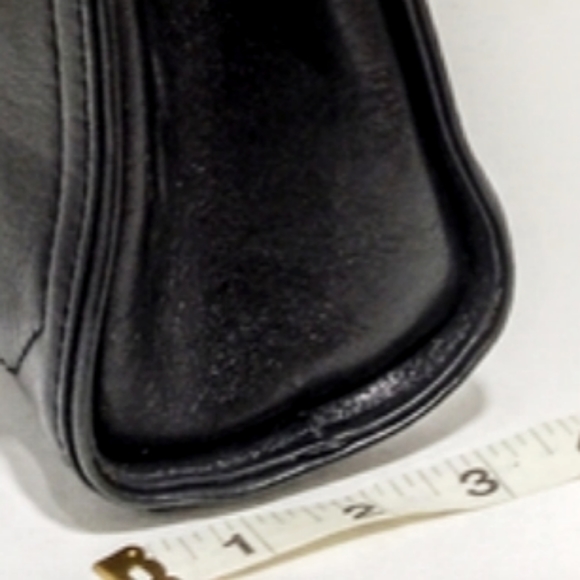 WILSONS GENUINE LEATHER BLACK PURSE SATCHEL WINTER HAND BAG - Picture 6 of 12